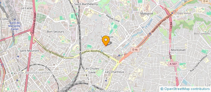 localisation de l'entreprise MADAME MADINA CHARCHALI  MARSEILLE