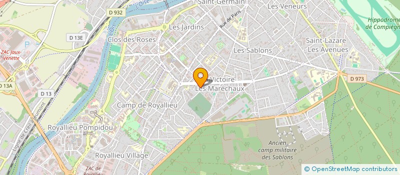 localisation de l'entreprise MADAME MADINA WANE à COMPIEGNE