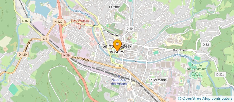 localisation de l'entreprise MADAME MADISON CHASSARD  SAINT-DIE-DES-VOSGES