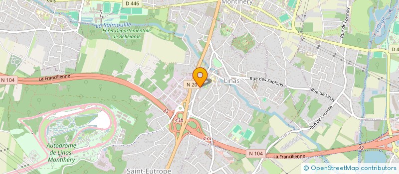 localisation de l'entreprise MADAME MADISON CHATELAIN  LINAS