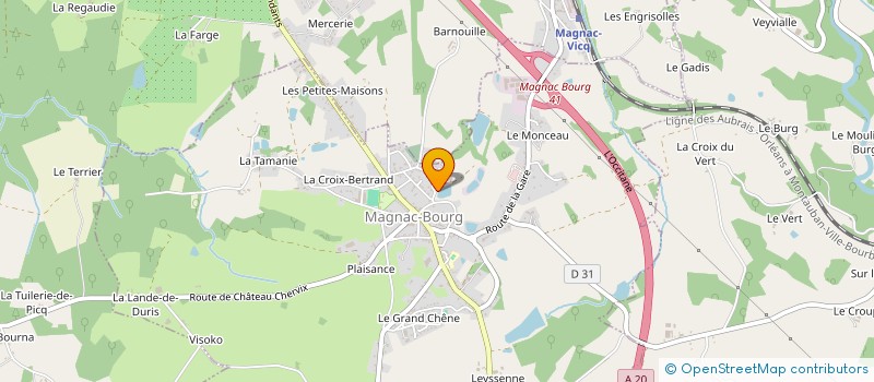 localisation de l'entreprise MADAME MADISON COIGNOUX  MAGNAC-BOURG