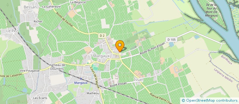 localisation de l'entreprise MADAME MADISON LEGLISE  MARGAUX-CANTENAC