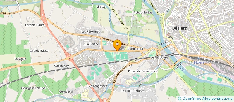 localisation de l'entreprise MADAME MADISON TEIXEIRA à BEZIERS