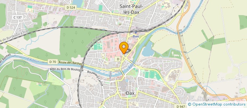 localisation de l'entreprise MADAME MADISON VALLET  DAX