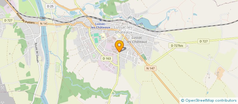 localisation de l'entreprise MADAME MADISSON LAVAUX  LUSSAC-LES-CHATEAUX