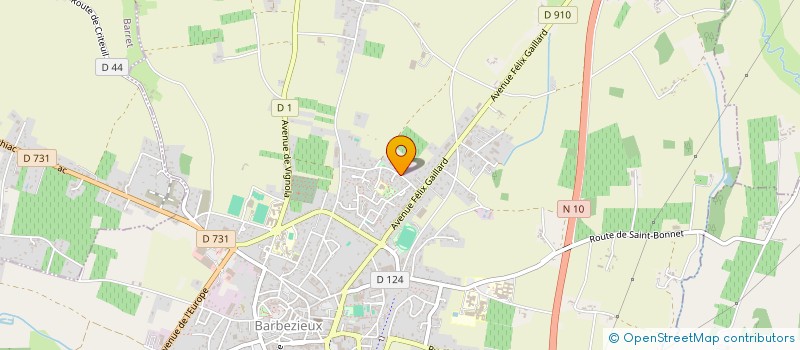 localisation de l'entreprise MADAME MADISSONE MARTINAUD  BARBEZIEUX-SAINT-HILAIRE