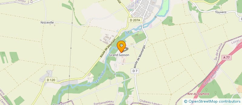 localisation de l'entreprise MADAME MADJDA LOURGUIOUI  CHATEAU-LANDON