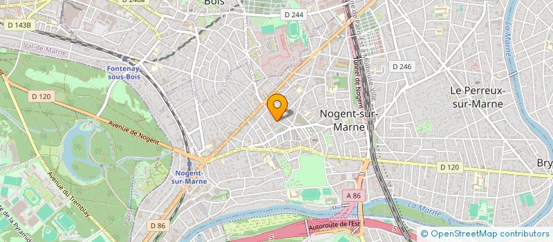 localisation de l'entreprise MADAME MADJDA TEBBAL à NOGENT-SUR-MARNE