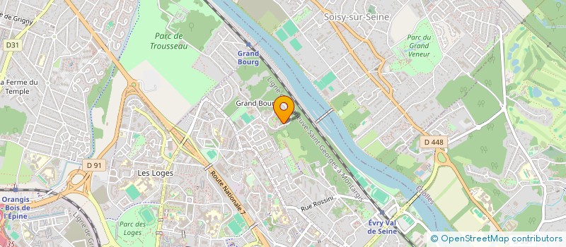 localisation de l'entreprise MADAME MADJICKAELLE BRANCHET  EVRY-COURCOURONNES