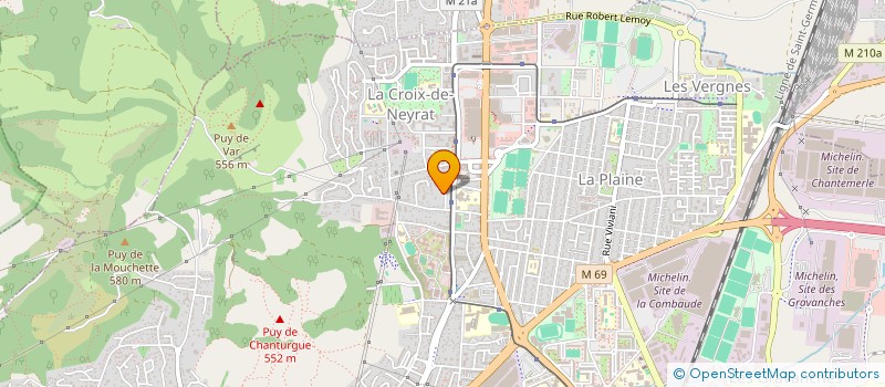 localisation de l'entreprise MADAME MADJIDA BENDIB  CLERMONT-FERRAND