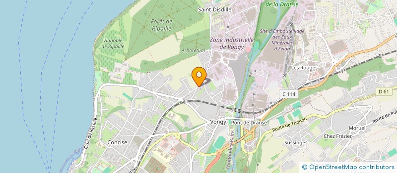 localisation de l'entreprise MADAME MADJIDA BOUANANI à THONON-LES-BAINS