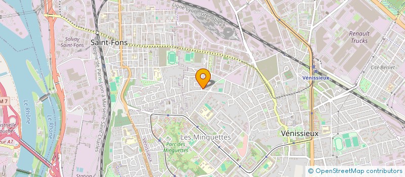 localisation de l'entreprise MADAME MADJIDA SETHAOUI  VENISSIEUX