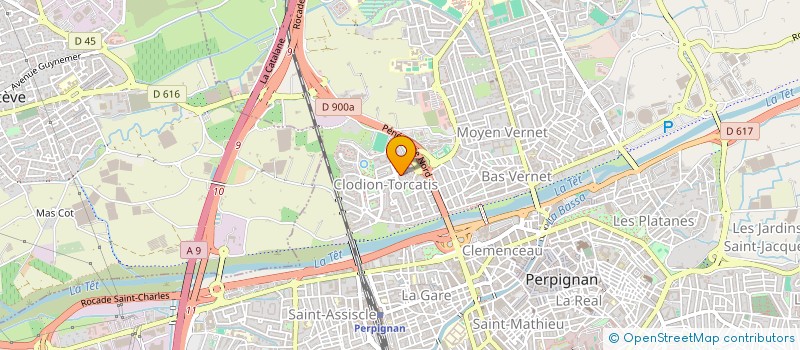 localisation de l'entreprise MADAME MADJOUBA TOUHAMI  PERPIGNAN