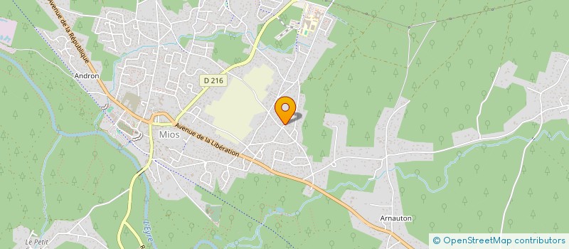 localisation de l'entreprise MADAME MADLEEN CAZEAU  MIOS