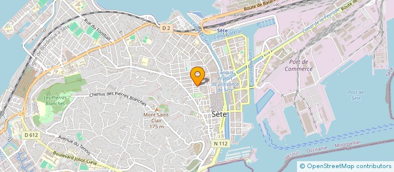 localisation de l'entreprise MADAME MADLEEN VENDRAME  SETE