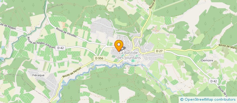 localisation de l'entreprise MADAME MADLIN ROBILLIARD  LA BASTIDE-DES-JOURDANS
