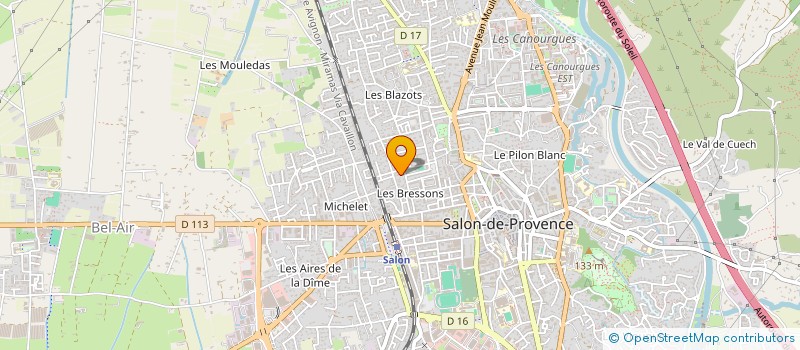 localisation de l'entreprise MADAME MADLYNE JORDANA  SALON-DE-PROVENCE