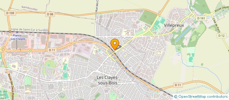 localisation de l'entreprise MADAME MADONNA AYDOEVA à LES CLAYES-SOUS-BOIS