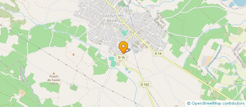 localisation de l'entreprise MADAME MADYSON COTTIER  CAZOULS-LES-BEZIERS