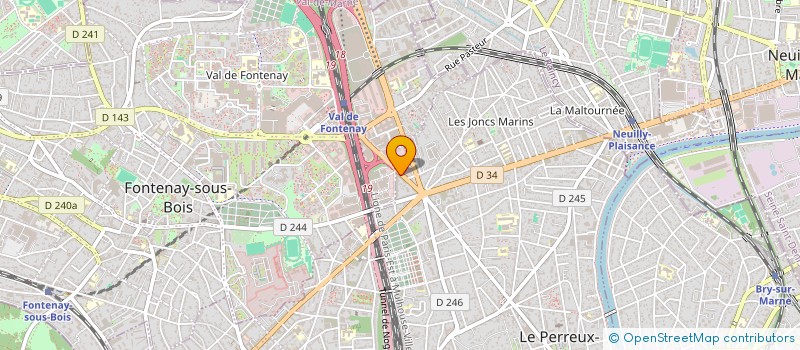 localisation de l'entreprise MADAME MADYSON KANDA  LE PERREUX-SUR-MARNE