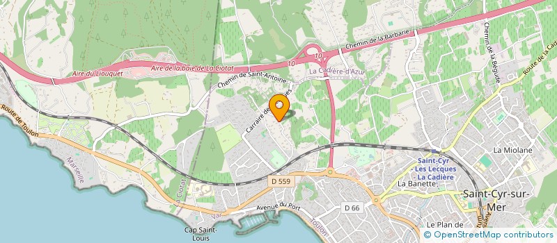 localisation de l'entreprise MADAME MAE AGEN-MILLON  SAINT-CYR-SUR-MER