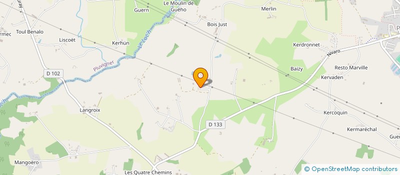 localisation de l'entreprise MADAME MAE JOUANET--VERZELEN  PLUMERGAT