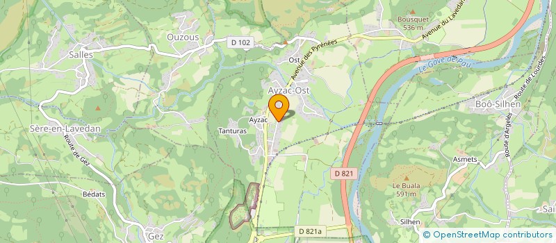 localisation de l'entreprise MADAME MAE LE CAM  AYZAC-OST