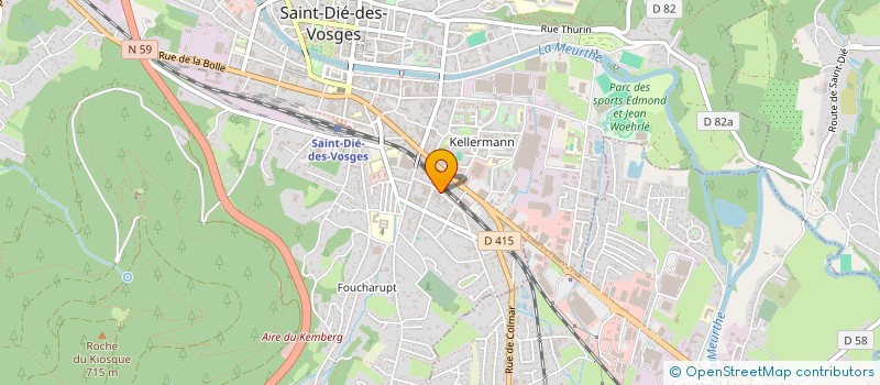 localisation de l'entreprise MADAME MAE NOURDIN à SAINT-DIE-DES-VOSGES