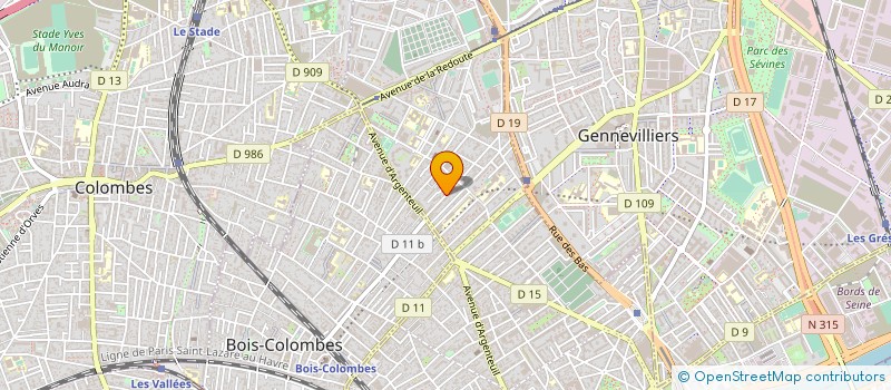localisation de l'entreprise MADAME MAE OUEZRI à ASNIERES-SUR-SEINE
