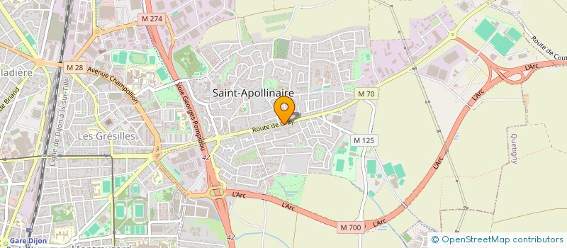 localisation de l'entreprise MADAME MAEL DESOBRY  SAINT-APOLLINAIRE