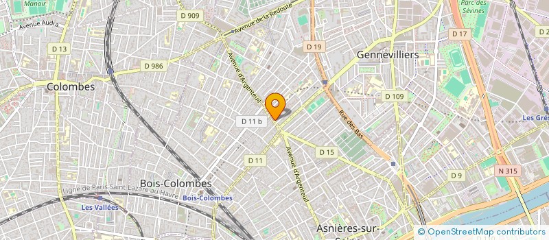 localisation de l'entreprise MADAME MAEL MARTIN-THIBAUT à ASNIERES-SUR-SEINE