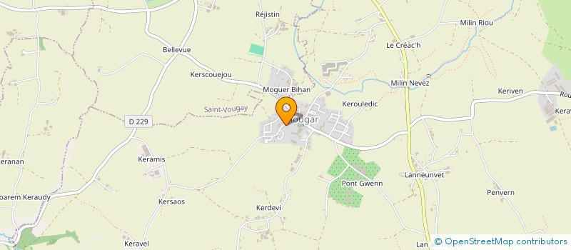 localisation de l'entreprise MADAME MAELA HENAFF  PLOUGAR