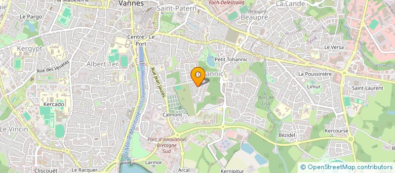 localisation de l'entreprise MADAME MAELA LOUVART  VANNES