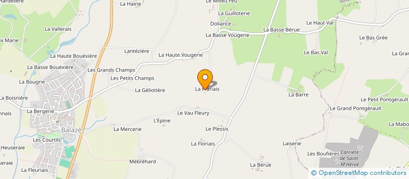 localisation de l'entreprise MADAME MAELA PINSARD  BALAZE