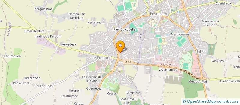 localisation de l'entreprise MADAME MAELA RANNOU  CARHAIX-PLOUGUER