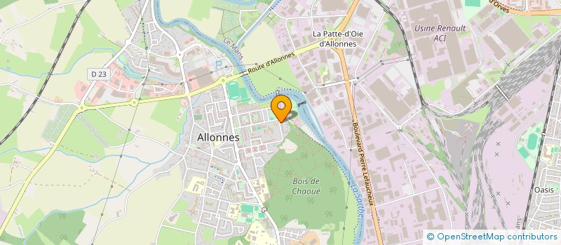 localisation de l'entreprise MADAME MAELA TAIEB  ALLONNES