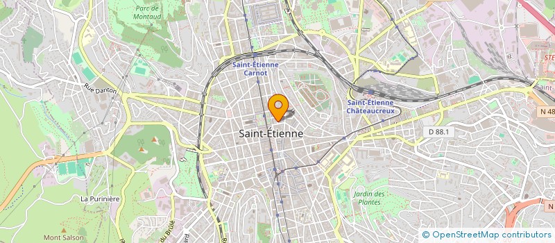 localisation de l'entreprise MADAME MAELIE THOMAS-CANTINOL  SAINT-ETIENNE