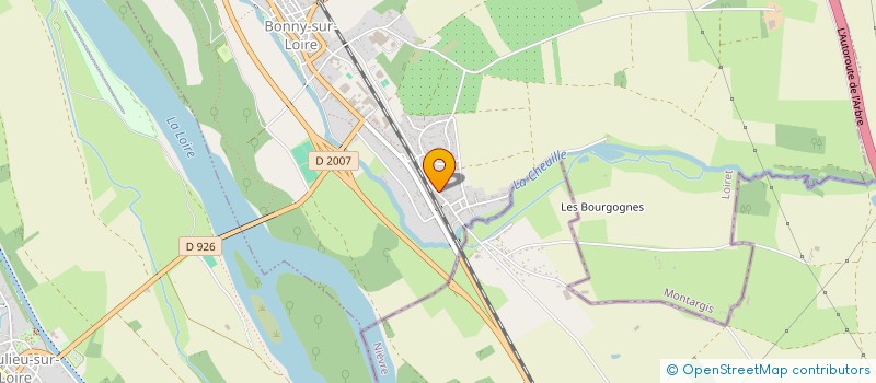 localisation de l'entreprise MADAME MAELINE RADENNE à BONNY-SUR-LOIRE