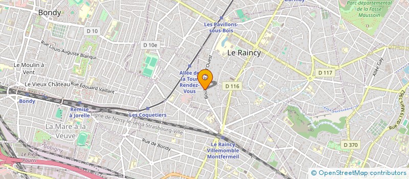 localisation de l'entreprise MADAME MAELIS QUEMENER  LE RAINCY