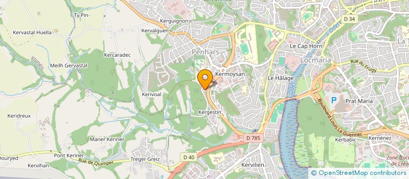 localisation de l'entreprise MADAME MAELISE BEREHOUC  QUIMPER