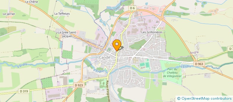 localisation de l'entreprise MADAME MAELISS DOYON  CANDE