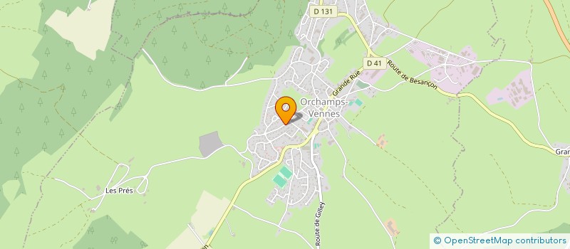 localisation de l'entreprise MADAME MAELISS GUILLAUME  ORCHAMPS-VENNES