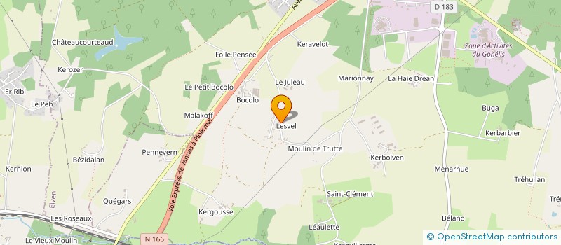 localisation de l'entreprise MADAME MAELISS JAGU  ELVEN