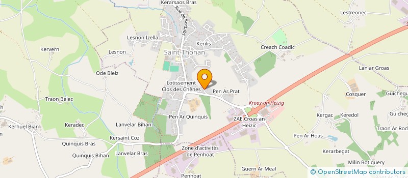 localisation de l'entreprise MADAME MAELISSA THOMAZO  LE RELECQ-KERHUON