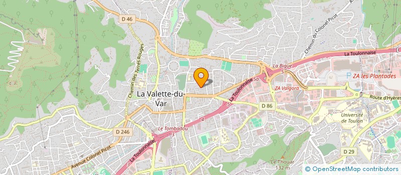 localisation de l'entreprise MADAME MAELISSE CHATAIGNIER  LA VALETTE-DU-VAR