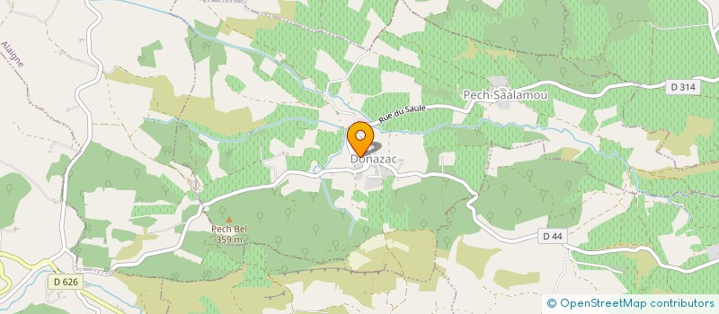 localisation de l'entreprise MADAME MAELLE AHOUNOU  ESCUEILLENS-ET-SAINT-JUST-DE-BELENGARD