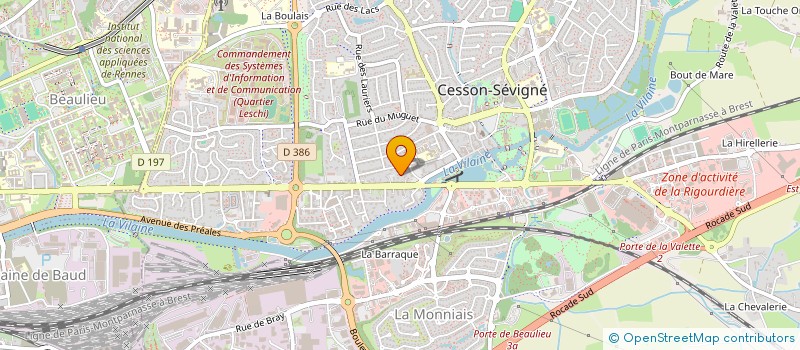 localisation de l'entreprise MADAME MAELLE BASTARD  CESSON-SEVIGNE