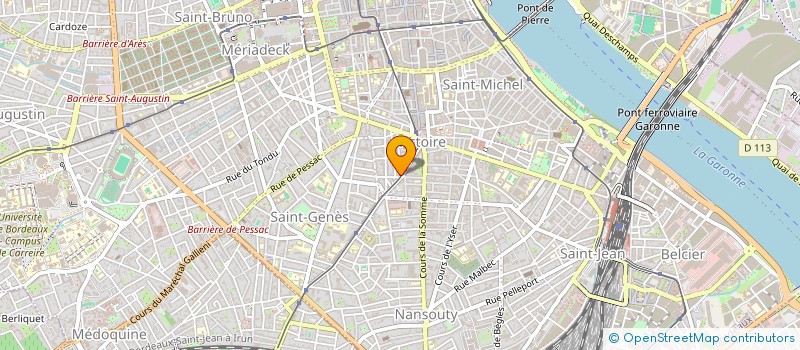 localisation de l'entreprise MADAME MAELLE BAZIN  BORDEAUX