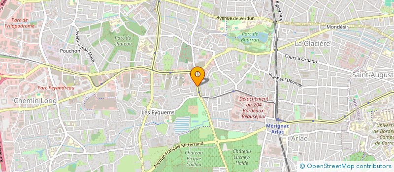 localisation de l'entreprise MADAME MAELLE BOILEVIN  MERIGNAC