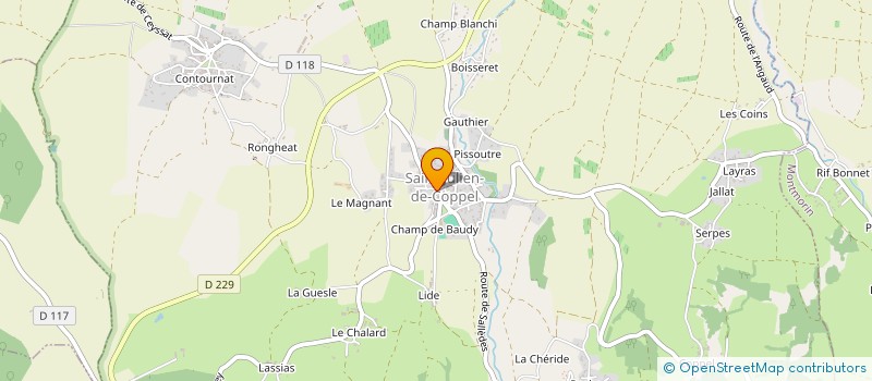 localisation de l'entreprise MADAME MAELLE BRETON  EGLISENEUVE-PRES-BILLOM